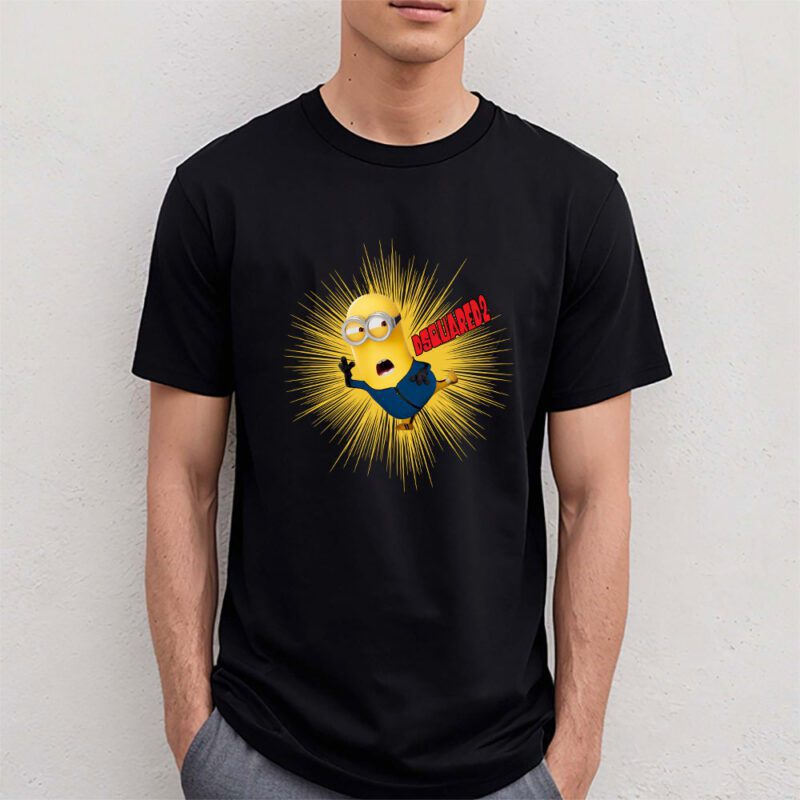 Minions Despicable Me Dsquared2 Brand Unisex T Shirt Cotton Tee TAT6341 4
