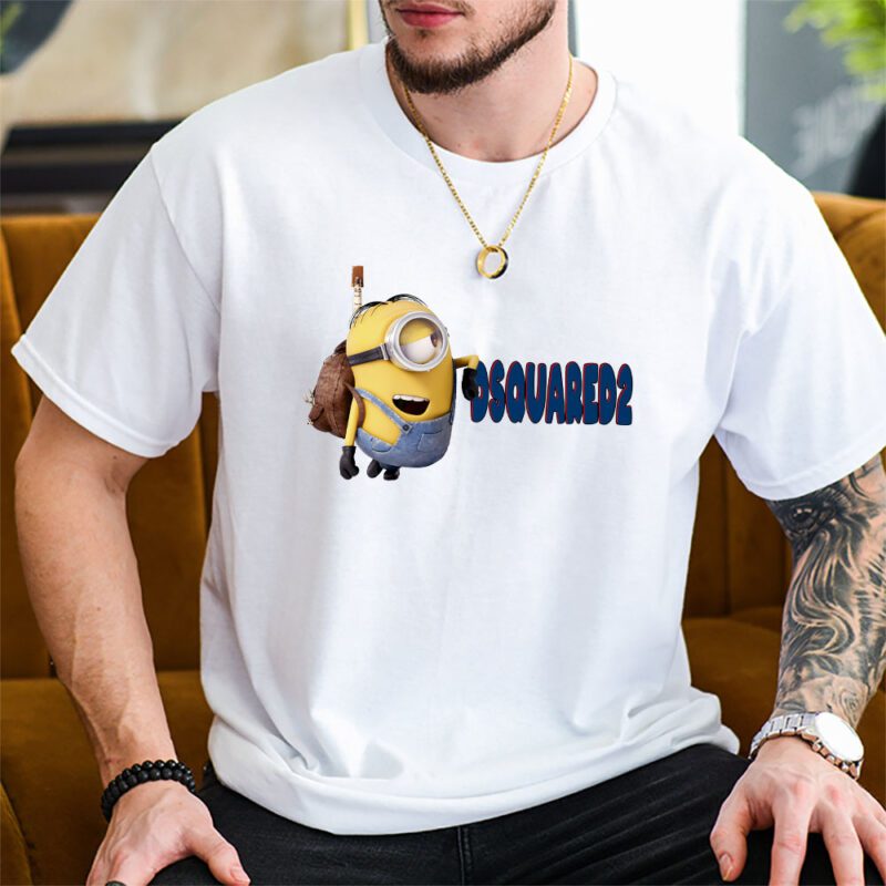 Minions Despicable Me Dsquared2 Brand Unisex T Shirt Cotton Tee TAT6342 1