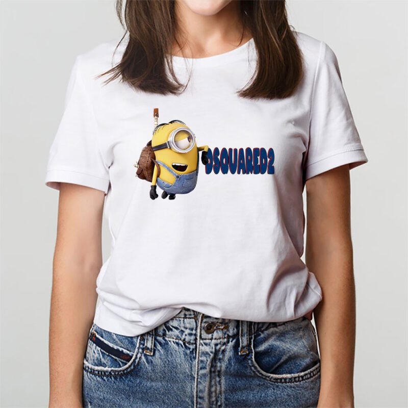 Minions Despicable Me Dsquared2 Brand Unisex T Shirt Cotton Tee TAT6342 2