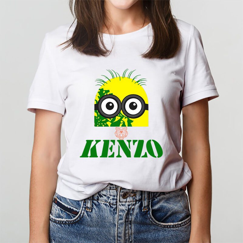Minions Despicable Me Kenzo Brand Unisex T Shirt Cotton Tee TAT6349 3