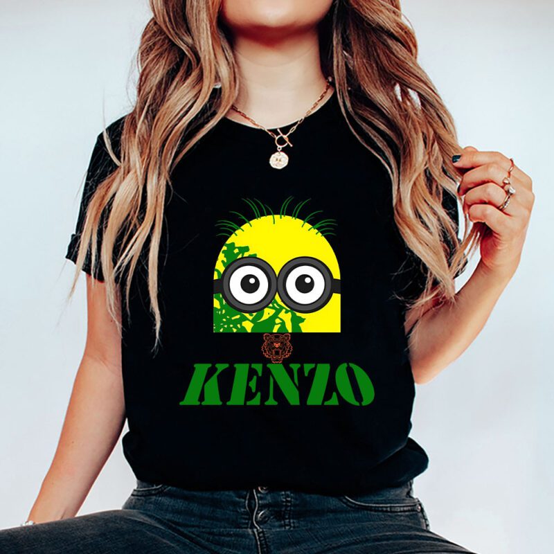 Minions Despicable Me Kenzo Brand Unisex T Shirt Cotton Tee TAT6349 5