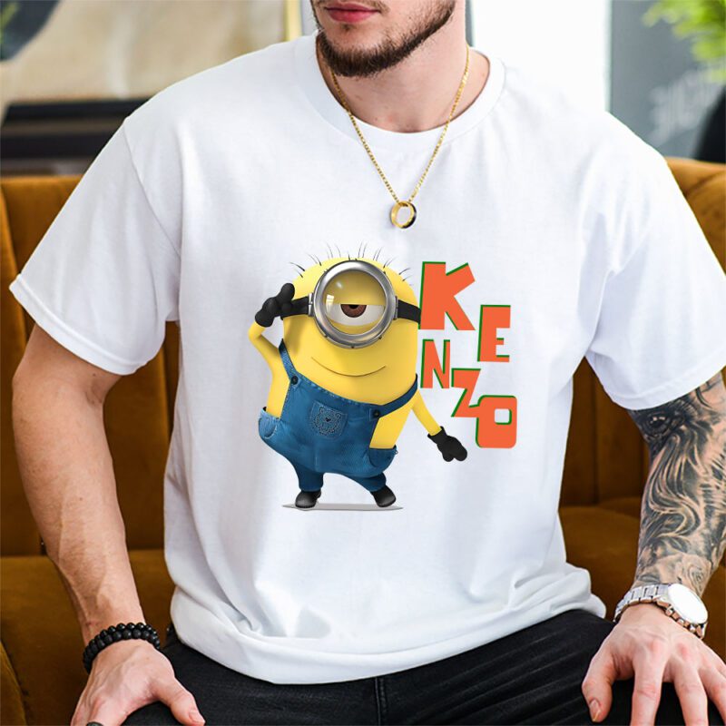 Minions Despicable Me Kenzo Brand Unisex T Shirt Cotton Tee TAT6350 2