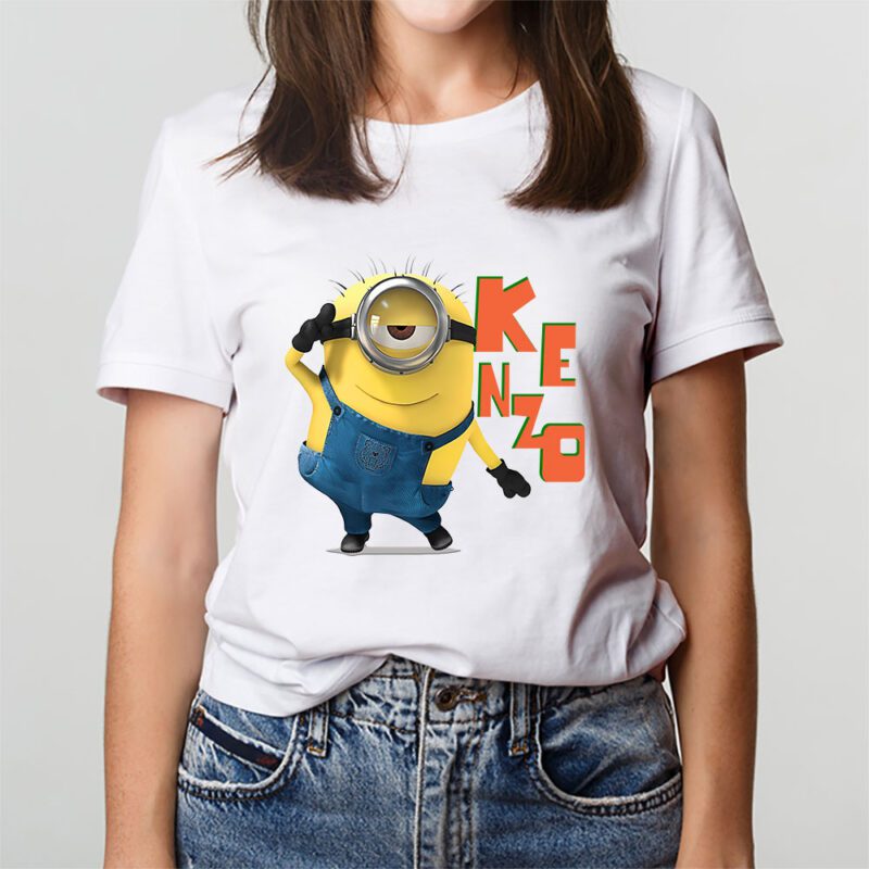 Minions Despicable Me Kenzo Brand Unisex T Shirt Cotton Tee TAT6350 3