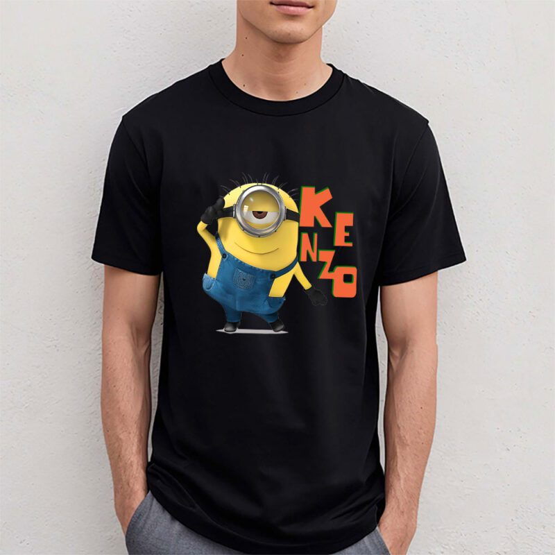 Minions Despicable Me Kenzo Brand Unisex T Shirt Cotton Tee TAT6350 4