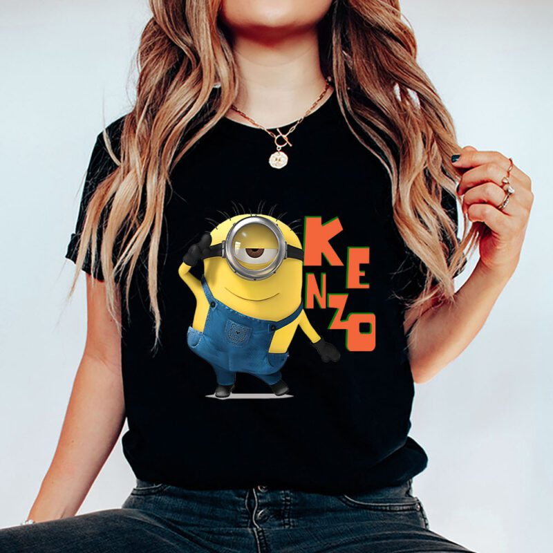 Minions Despicable Me Kenzo Brand Unisex T Shirt Cotton Tee TAT6350 5
