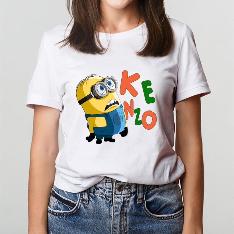 Minions Despicable Me Kenzo Brand Unisex T Shirt Cotton Tee TAT6351 2