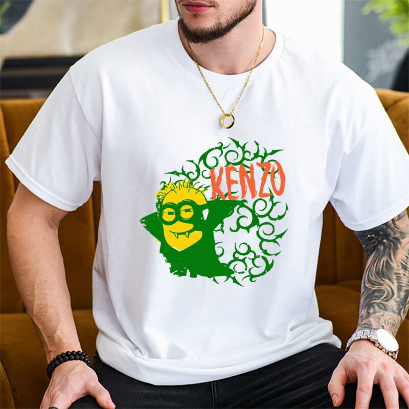 Minions Despicable Me Kenzo Brand Unisex T Shirt Cotton Tee TAT6352 2