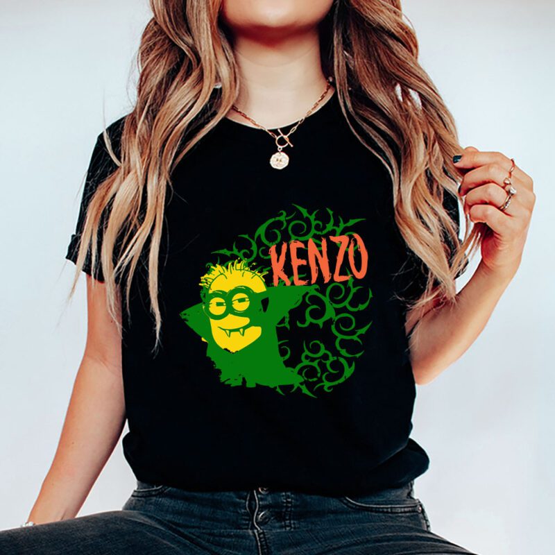 Minions Despicable Me Kenzo Brand Unisex T Shirt Cotton Tee TAT6352 5