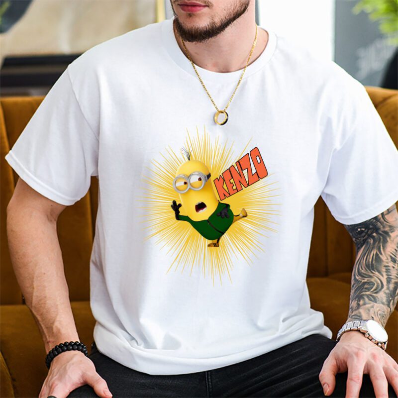 Minions Despicable Me Kenzo Brand Unisex T Shirt Cotton Tee TAT6353 2