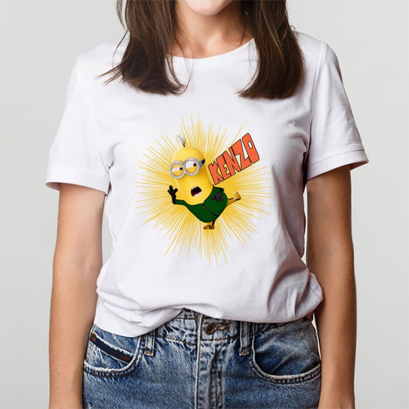 Minions Despicable Me Kenzo Brand Unisex T Shirt Cotton Tee TAT6353 3