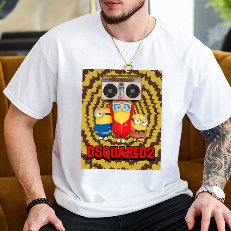 Minions Despicable Me Tie Dye Dsquared2 Unisex T Shirt TAT5527 2
