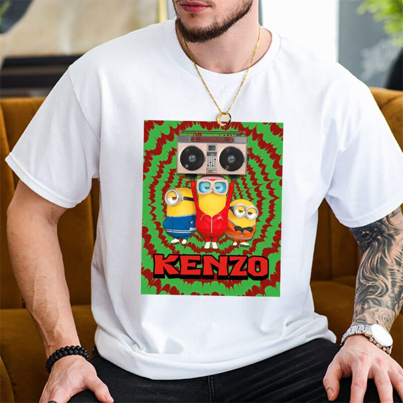 Minions Despicable Me Tie Dye Kenzo Unisex T Shirt TAT5529 2