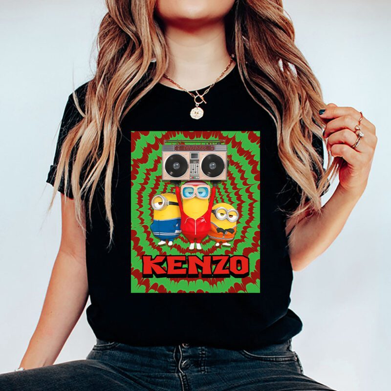 Minions Despicable Me Tie Dye Kenzo Unisex T Shirt TAT5529 5