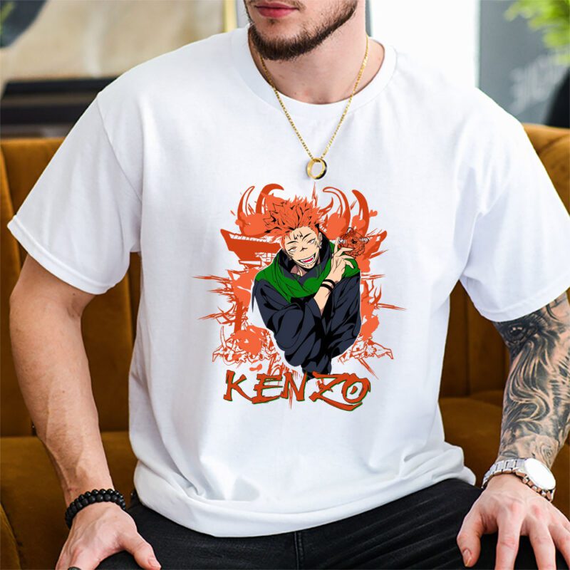 Monkey D Luffy Gear One Piece Kenzo Brand Unisex T Shirt Cotton Tee TAT6292 2