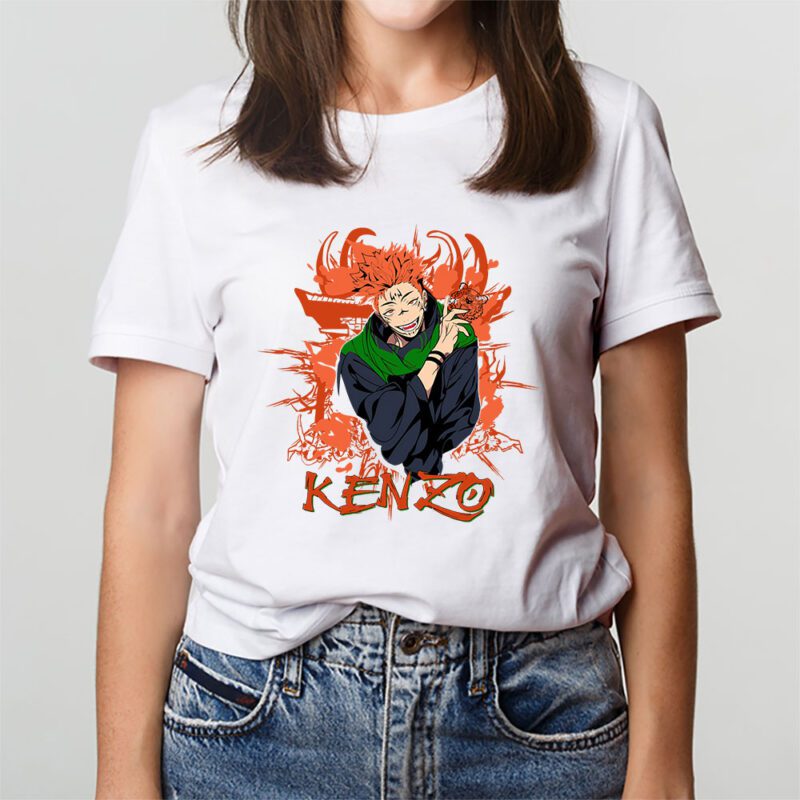 Monkey D Luffy Gear One Piece Kenzo Brand Unisex T Shirt Cotton Tee TAT6292 3