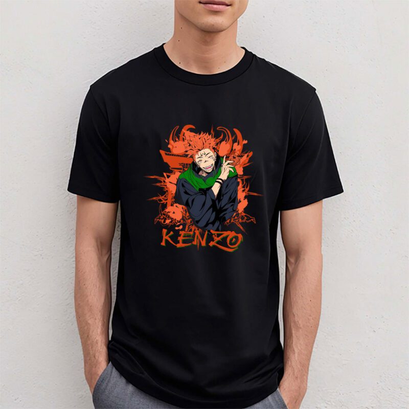 Monkey D Luffy Gear One Piece Kenzo Brand Unisex T Shirt Cotton Tee TAT6292 4