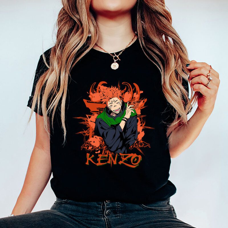 Monkey D Luffy Gear One Piece Kenzo Brand Unisex T Shirt Cotton Tee TAT6292 5