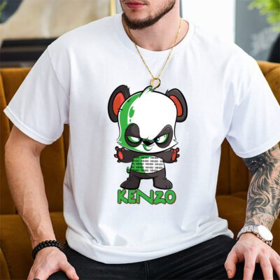 Panda Kenzo Unisex T-Shirt TAT5538 2 Panda Kenzo Unisex T Shirt TAT5538 2