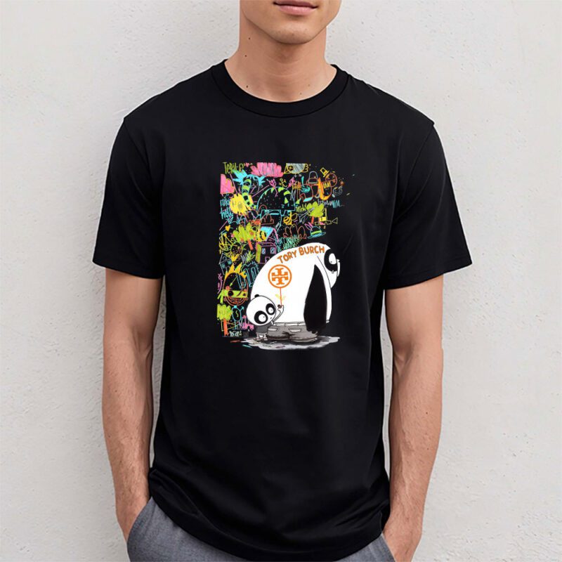 Panda Tory Burch Unisex T Shirt TAT5550 4