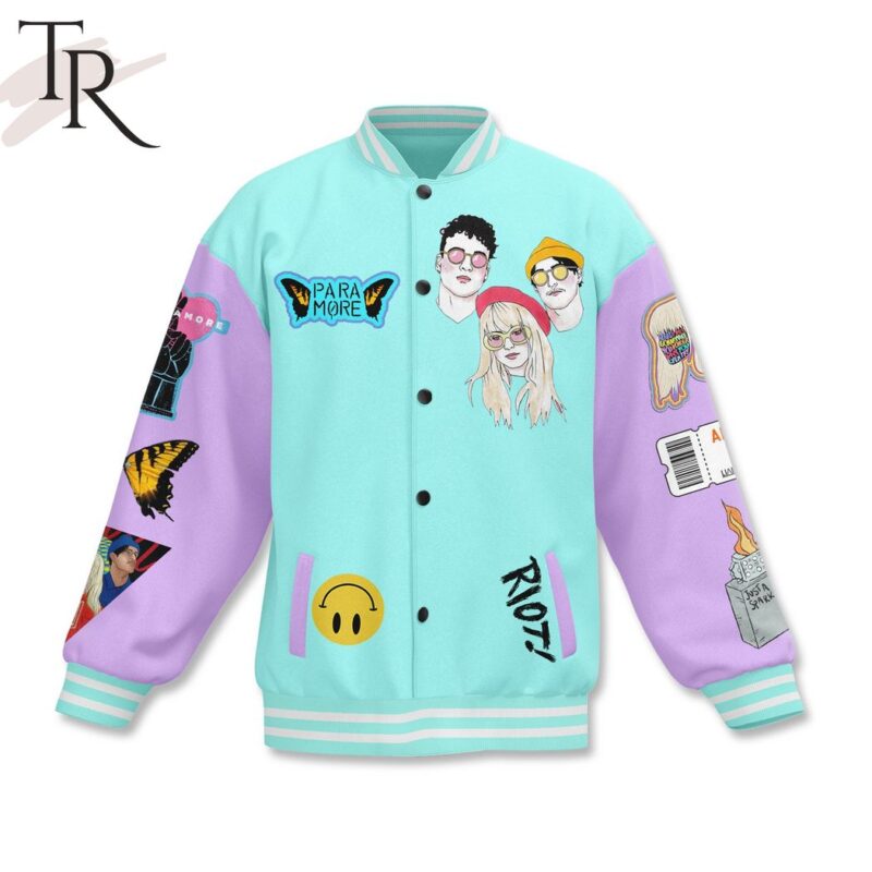 Paramore Let The Pain Remind You That Hearts Can Heal Baseball Jacket TBJ1098 1