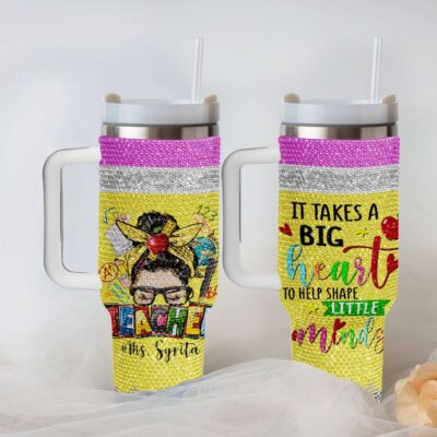 Personalized Teacher 40Oz Rhinestone Stanley Tumbler