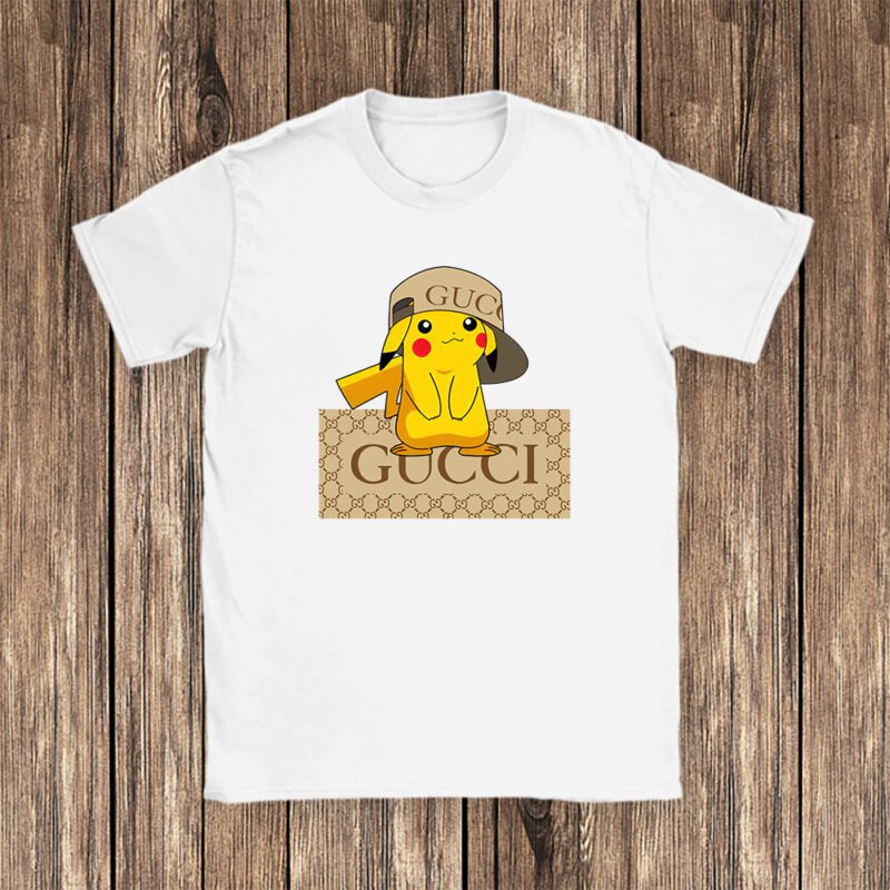 Pikachu Gucci Unisex T Shirt Cotton Tee TAT14343 1