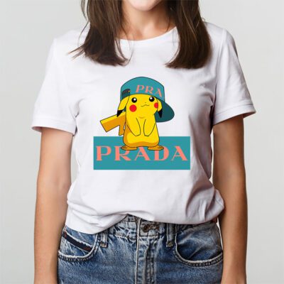 Pikachu Prada Unisex T Shirt Cotton Tee TAT14345 3