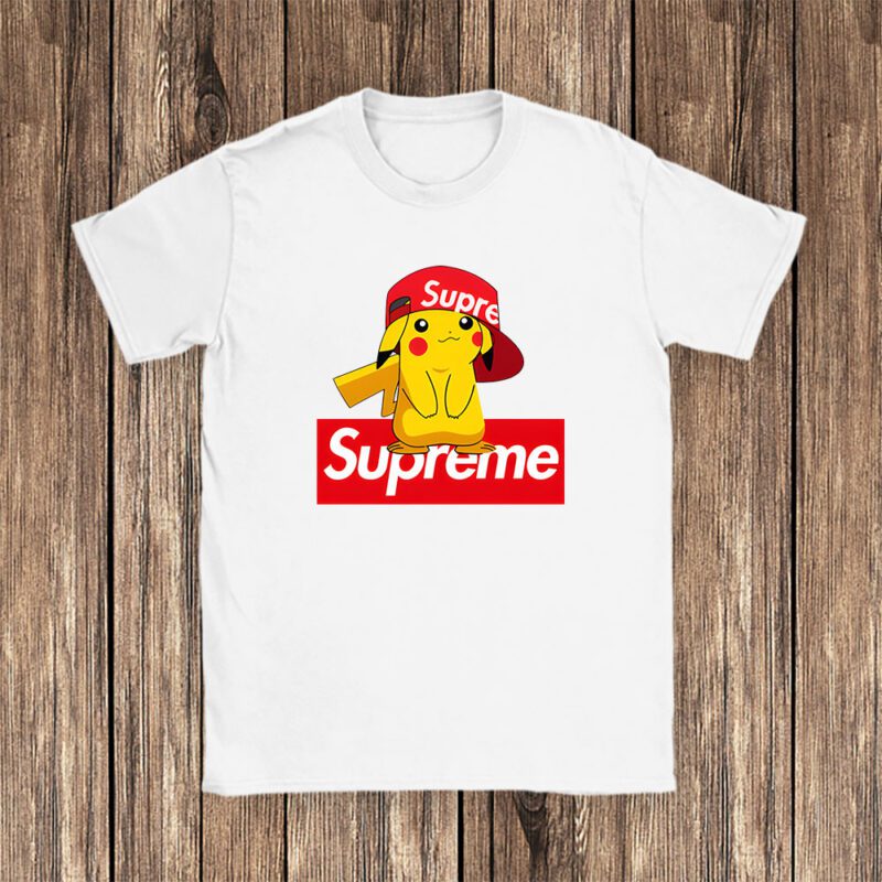 Pikachu Supreme Unisex T Shirt Cotton Tee TAT14346 1