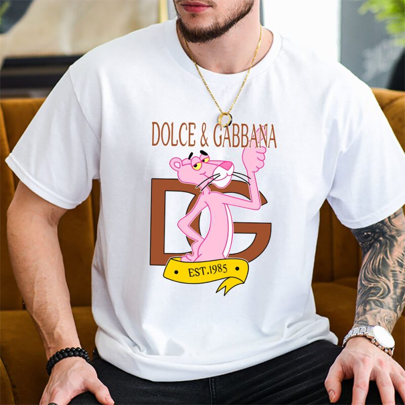 Pink Panther Dolce Gabbana Unisex T Shirt Cotton Tee TAT8327 2