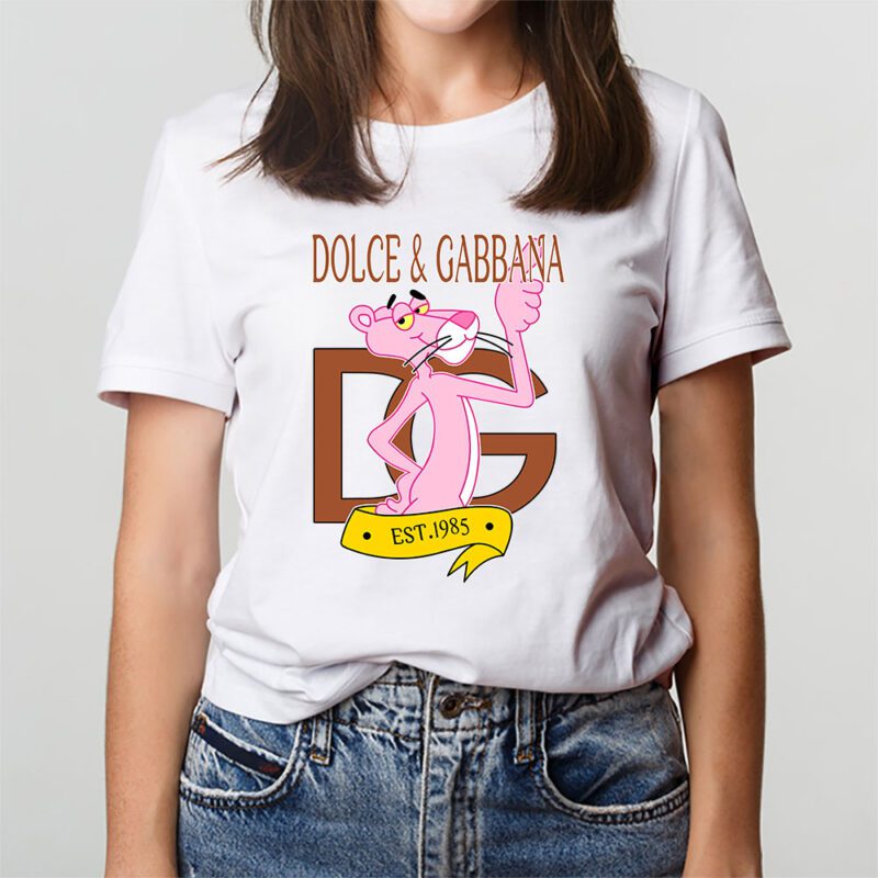 Pink Panther Dolce Gabbana Unisex T Shirt Cotton Tee TAT8327 3