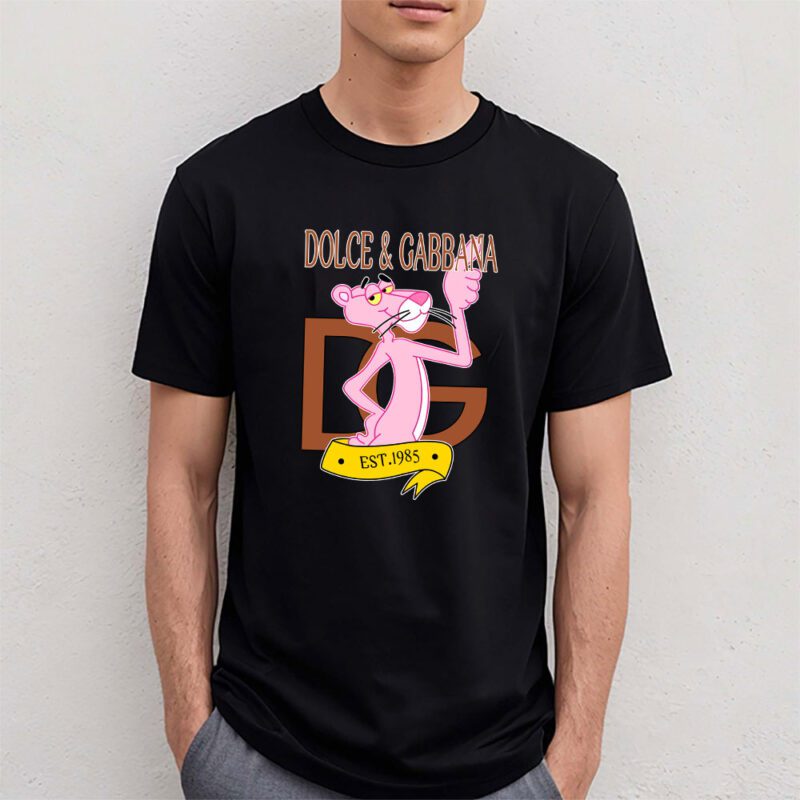 Pink Panther Dolce Gabbana Unisex T Shirt Cotton Tee TAT8327 4