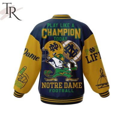 Play Like A Champion Today Notre Dame Fighting Irish Football Baseball Jacket TBJ1135 2