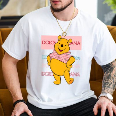 Pooh Bear Dolce Gabbana Unisex T Shirt Cotton Tee TAT14337 2