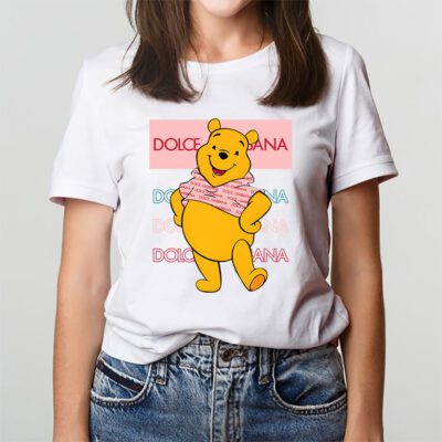 Pooh Bear Dolce Gabbana Unisex T Shirt Cotton Tee TAT14337 3