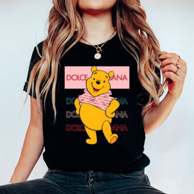 Pooh Bear Dolce Gabbana Unisex T Shirt Cotton Tee TAT14337 5
