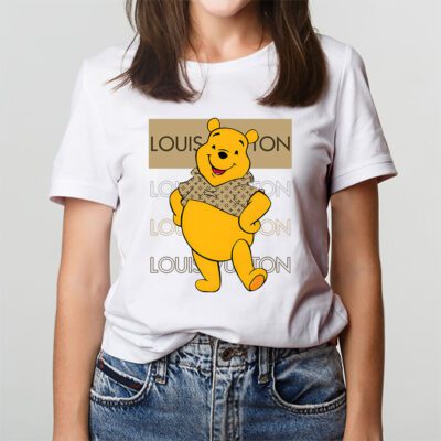 Pooh Bear Louis Vuitton Unisex T Shirt Cotton Tee TAT14339 3