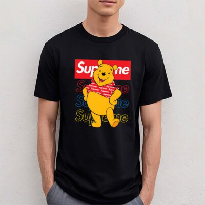 Pooh Bear Supreme Unisex T Shirt Cotton Tee TAT14341 4