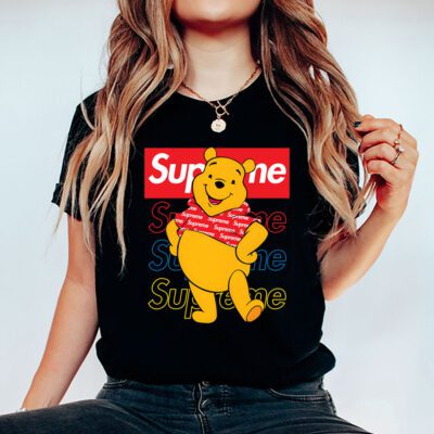 Pooh Bear Supreme Unisex T Shirt Cotton Tee TAT14341 5