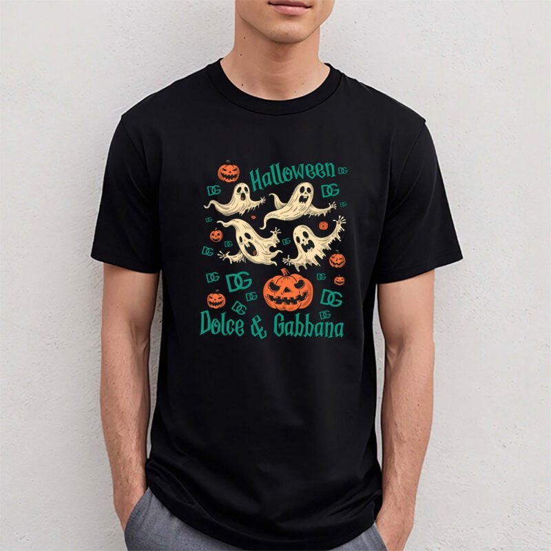 Retro Spooky Halloween Shirt Dolce Gabbana Unisex T Shirt Cotton Tee TAT9298 4