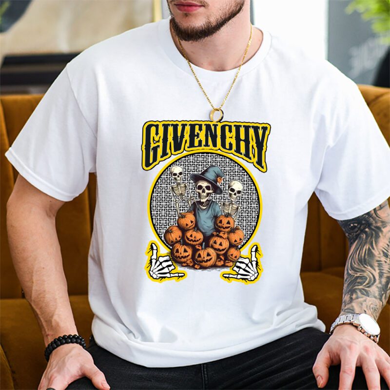 Retro Spooky Halloween Shirt Givenchy Unisex T Shirt Cotton Tee TAT10159 2