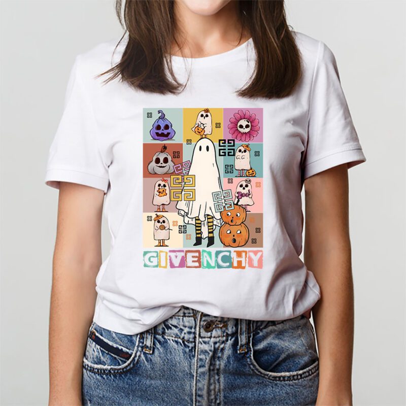 Retro Spooky Halloween Shirt Givenchy Unisex T Shirt Cotton Tee TAT10161 3