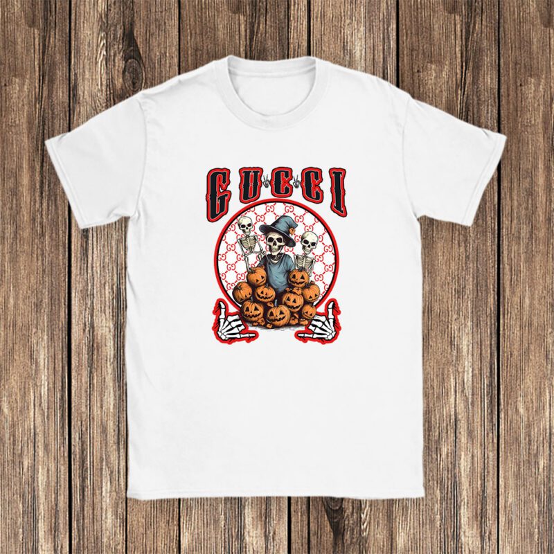 Retro Spooky Halloween Shirt Gucci Unisex T Shirt Cotton Tee TAT10158 1