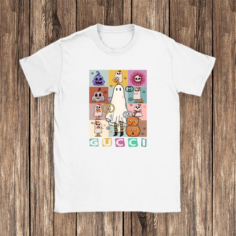 Retro Spooky Halloween Shirt Gucci Unisex T Shirt Cotton Tee TAT10160 1