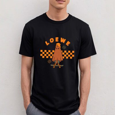 Retro Spooky Halloween Shirt Loewe Unisex T Shirt Cotton Tee TAT10164 4