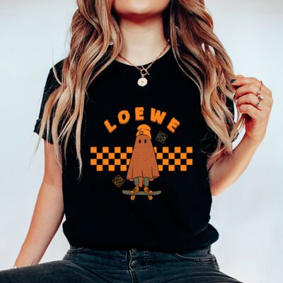 Retro Spooky Halloween Shirt Loewe Unisex T Shirt Cotton Tee TAT10164 5