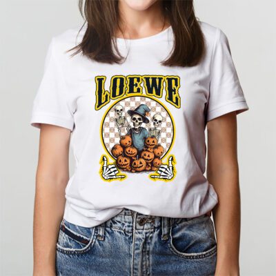 Retro Spooky Halloween Shirt Loewe Unisex T Shirt Cotton Tee TAT10165 3