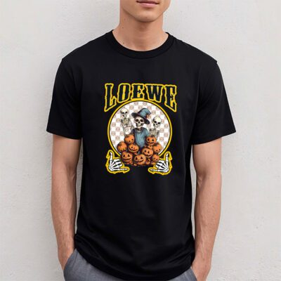 Retro Spooky Halloween Shirt Loewe Unisex T Shirt Cotton Tee TAT10165 4