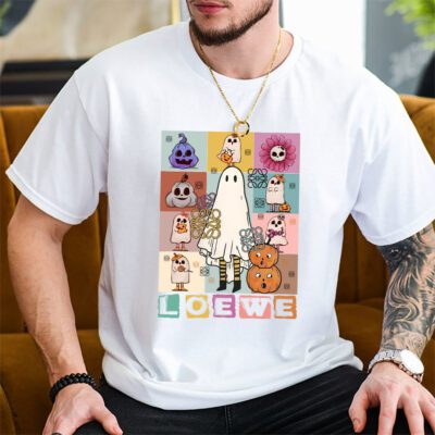 Retro Spooky Halloween Shirt Loewe Unisex T Shirt Cotton Tee TAT10166 2