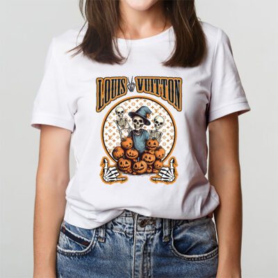 Retro Spooky Halloween Shirt Louis Vuitton Unisex T Shirt Cotton Tee TAT10167 3