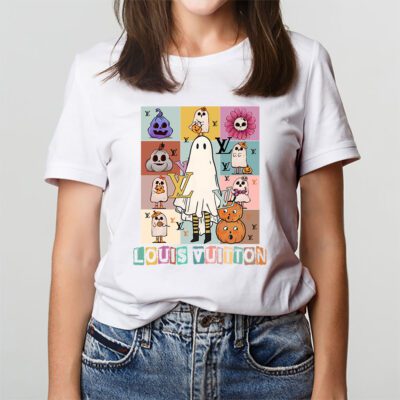 Retro Spooky Halloween Shirt Louis Vuitton Unisex T Shirt Cotton Tee TAT10168 3